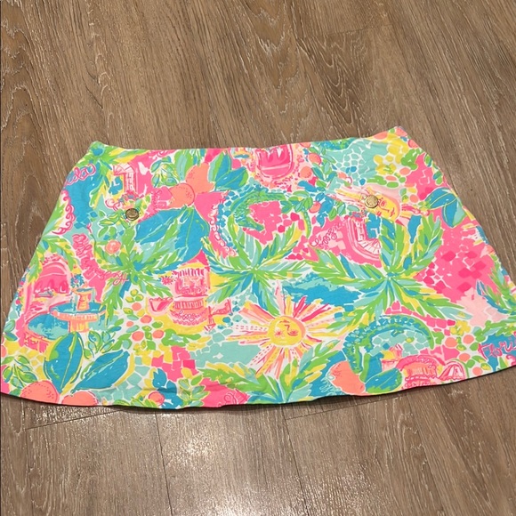 Lilly Pulitzer Madison Skort Sunshine State of Mind Florida SZ XL